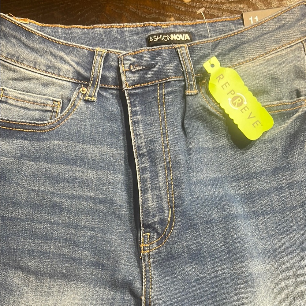 Distressed Blue Jeans - Picture 3 of 3